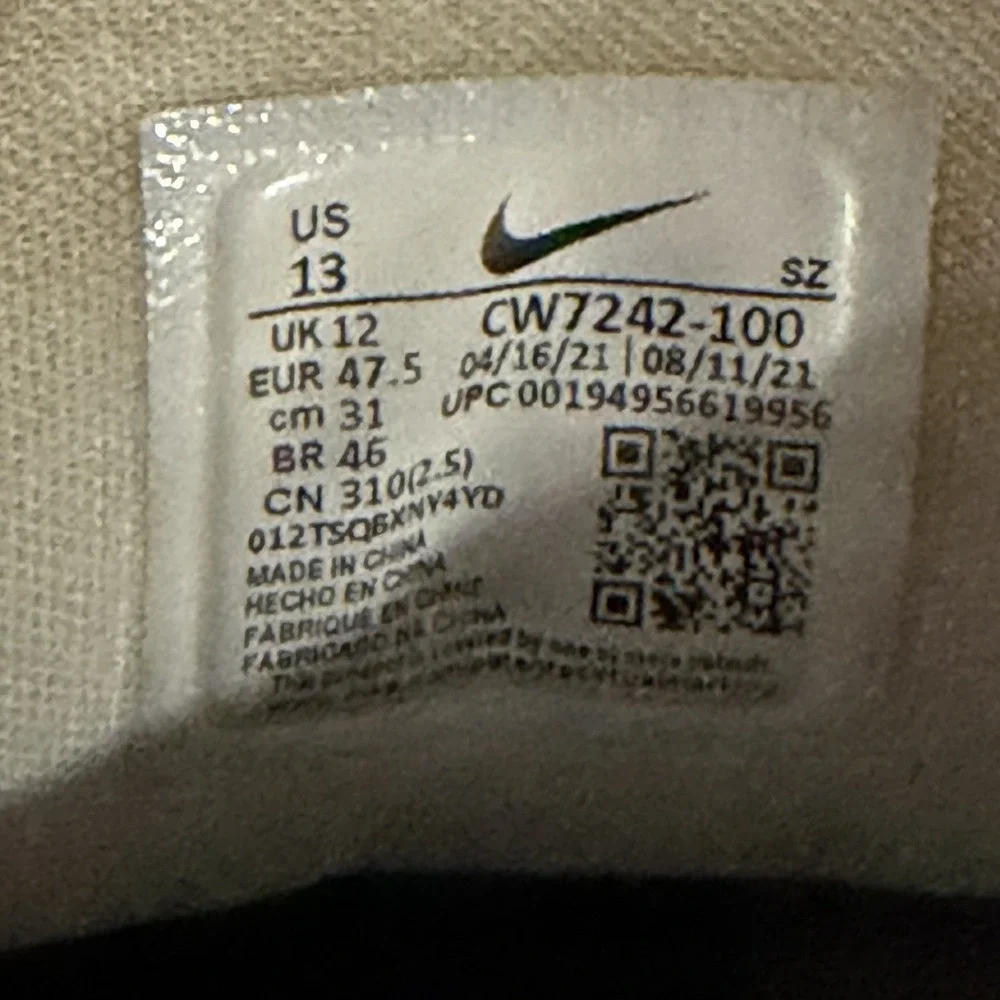 Nike Air Jordan ADG 3 Golf Shoes Men's Size 13 Cement Grey White CW7242-100